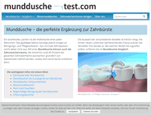 Tablet Screenshot of munddusche-test.com